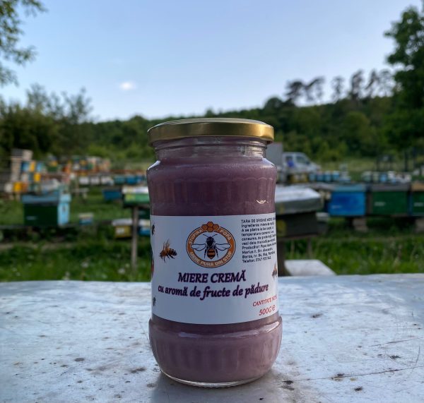 Miere cremă cu aromă de fructe de pădure 500g