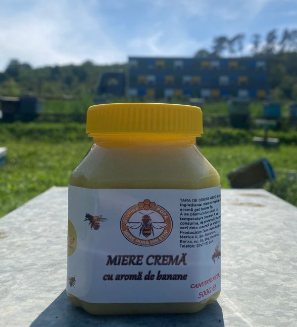 Miere cremă cu aromă de banane 500g