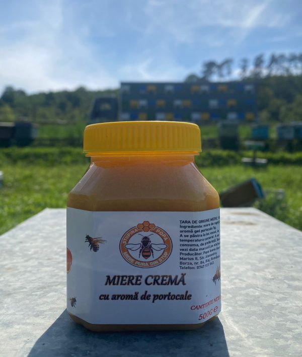 Miere cremă cu aromă de portocale 500g