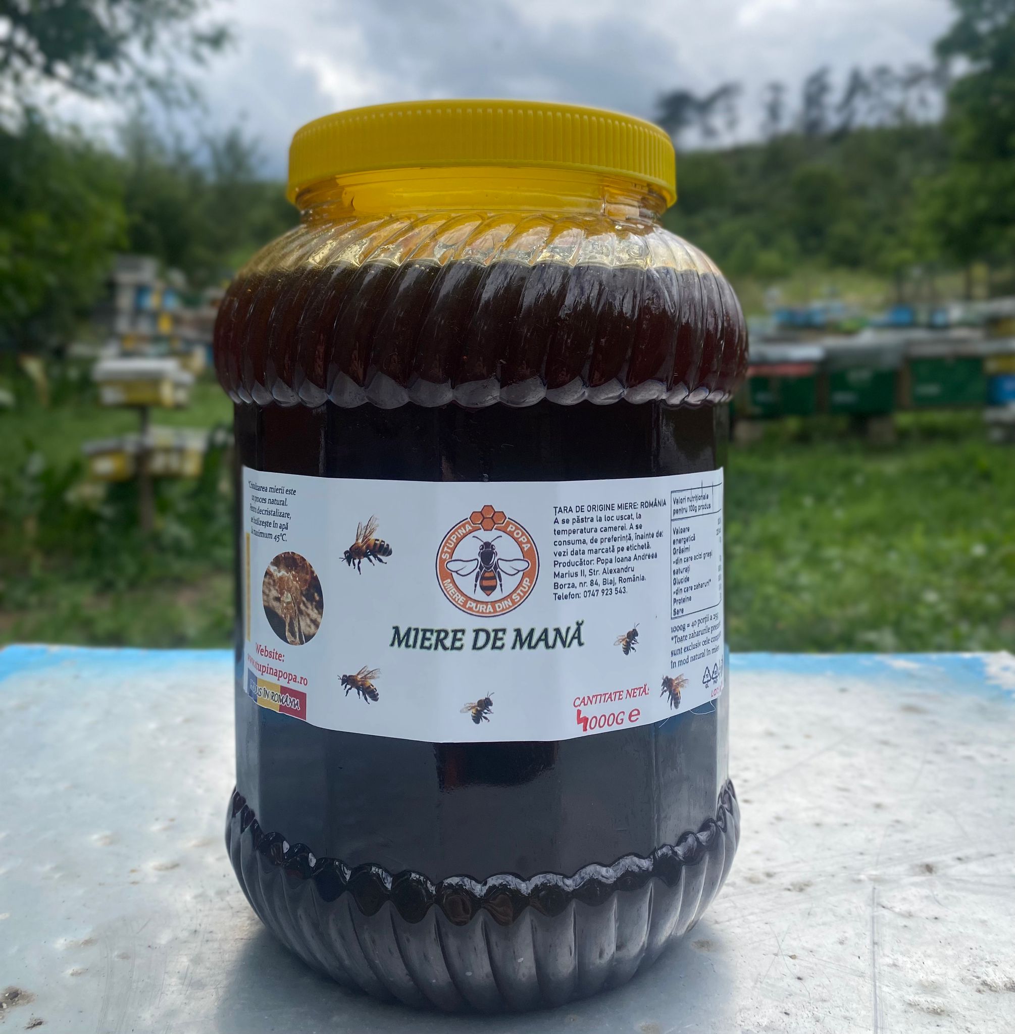 mana.jpg Miere de mană bidon 4kg - imagine 1