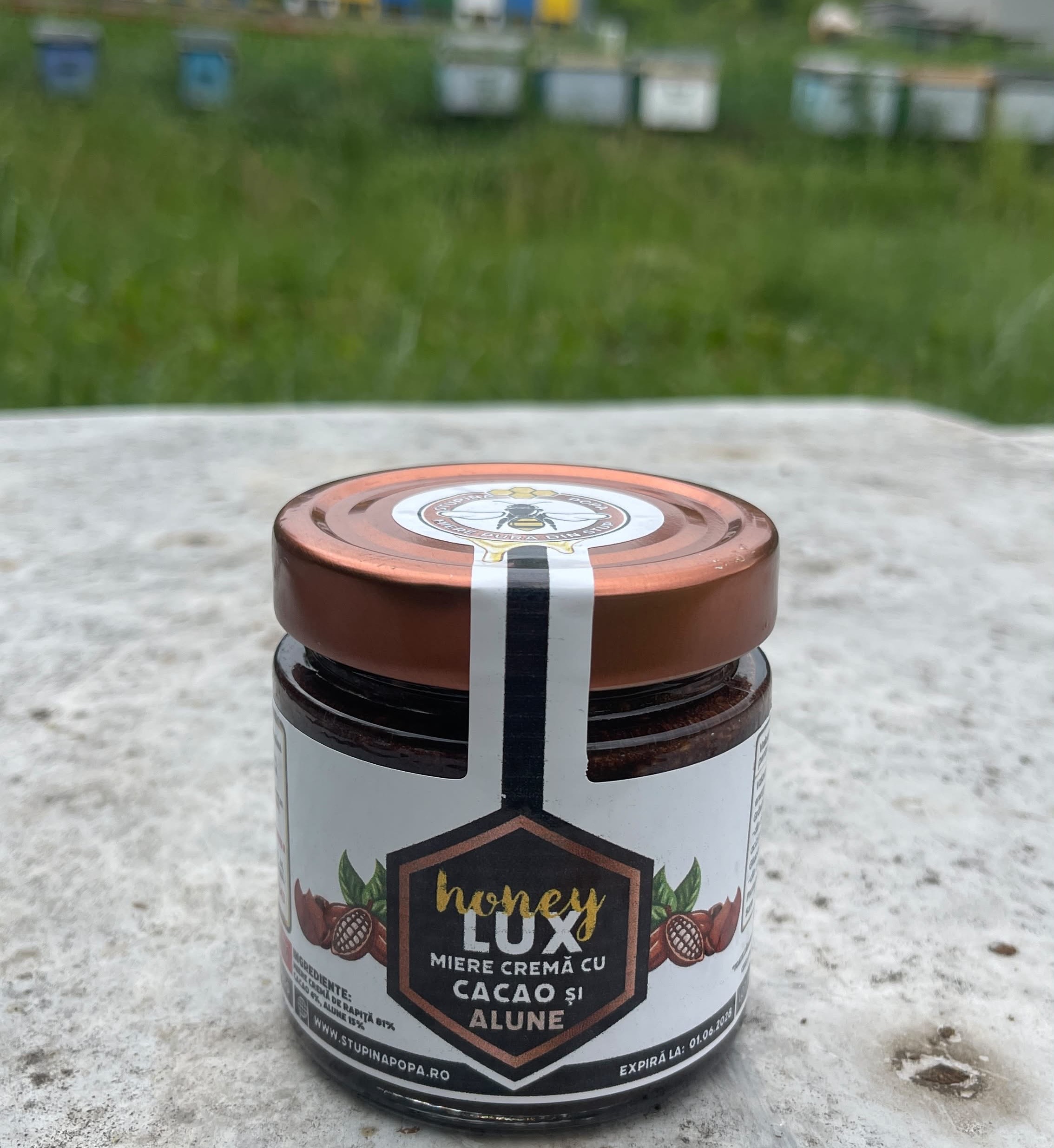 2b214bc8-2108-451b-a388-d68588128ad5 Miere cremă cu cacao&alune 300g - imagine 1